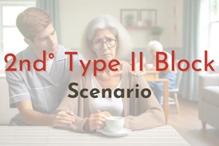 Second Degree AV Block Type II Scenario